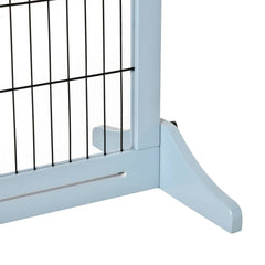 Extra Wide Freestanding Pet Gate With Adjustable Length Dog