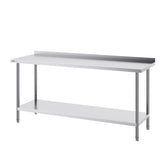 24 X 72 X 36 Inch Stainless Steel Work Table, Commercial Food Prep Worktable Heavy Duty Prep Worktable, Metal Work Table With Adjustable Height For Restaurant, Home And Hotel