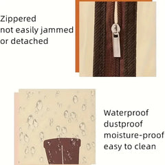 Durable PVC Shoe Storage Bags - Moisture & Moisture-Resistant, Dust-Proof With Transparent Window, Portable Handheld Boot Protectors For Travel & Home Organization, Multi-Size For Shoes/Boots, Hanging