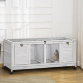 Rabbit Hutch with Wheels