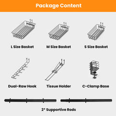 1Pc Griddle Caddy With Paper Towel Holder Hook Baskets BBQ Accessories Storage Rack Vertical Standing BBQ Organizer Grill Utensil Storage Fit For Blackstone Griddle