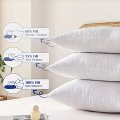 White Queen Size Extra Firm-pillow 2000