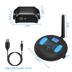 1Set Wireless Electric Dog Fence Pet Shock Boundary Containment System Electric Training Collar For Small Medium Large Dogs