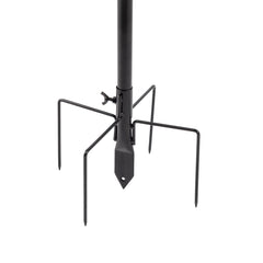 93inch Iron With Four Hooks, With Bird Feeder Black Courtyard Bird Feeder