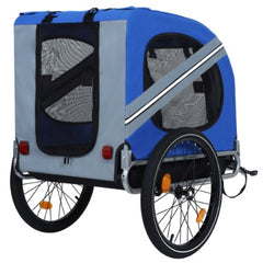 Large Folding Bike Trailer For Dogs 120LB Capacity All-Terrain Pet Carrier, Durable Steel Frame For Cycling, Jogging, Camping Outdoor Adventures