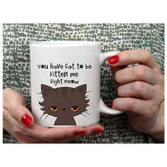 Funny Novelty Coffee Mug For Men And Women You Have Cat To Be Kitten Funny Cat Lovers Coffee And Tea Cup 325ml