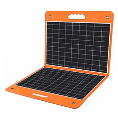 60W 18V Portable Solar Panel; Flashfish Foldable Solar Charger With 5V USB 18V DC Output Compatible With Portable Generator; Smartphones; Tablets And More
