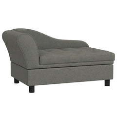 PawHut Pet Sofa Dog Sofa For Small Dogs With Storage, Gray