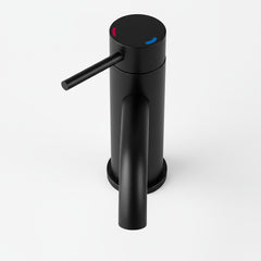 Single Handle Bathroom Faucet, Stainless Steel Single Hole Lavatory Faucet, Modern Sink Faucet, Matte Black