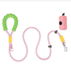 Explosion-proof Dog Leash For Small And Medium-sized Dogs, Suitable For Corgi, Border Collie, Shiba Inu, Dog Walking Collar And Dog Chain