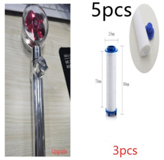 New Turbo Propeller Shower Head Water Saving High Preassure Flow 360 Degrees With Fan Extension Showerhead Rainfall With Holder