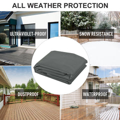 All Weather Garden Patio Swing Chair Cover Waterproof Protector Anti-UV And PVC Coating Fade Resistant Oxford Fabric 6.7ft X 4.1ft X 5.4ft