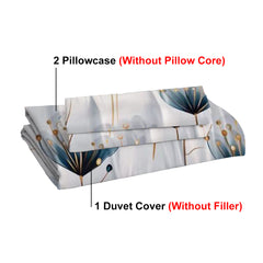 3-piece Set Of Simple And Fresh Blue And White Floral Duvet Cover, Polyester Bedroom Decoration Bedding Set Twin Full Queen King Size