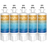 5 Pack Redypure Refrigerator Water Filter Replacement For LG LT700P, ADQ36006101, ADQ36006102, LG 469690, LFX31935ST, RWF1200A, Kenmore 469690, 79572032110, RFC0700A