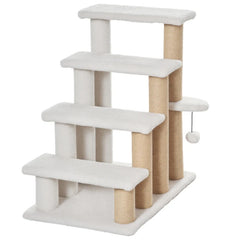 4 Levels Cat Steps With Scratching Posts For High Bed