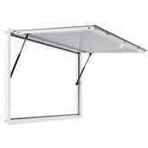 53x33in Concession Stand Serving Window Food Truck Service Awning Aluminum Alloy