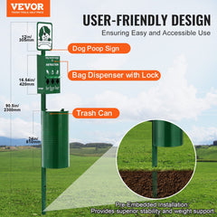 Dog Waste Station 11.5 Gallons Outdoor Dog Poop Station With 600 Bags
