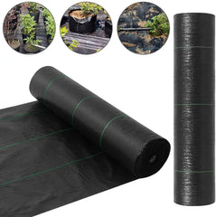 6ft*50ft Woven Weed Control Sheet, Breathable And Durable, Garden Ground Cover For Gardens/Vegetable Gardens