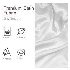 2pcs Rose Palace Style Bedroom Satin Print Soft And Skin Friendly Pillowcase