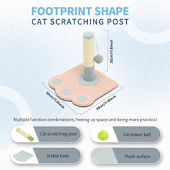 Cute Paw Footprints Cat Scratch Columns, Grinding Claws To Play With Dual Functions, With Cute Footprint Shapes, Contracting Cats To Grind Their Claws Happily