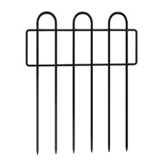 10PC 12inch*16.5inch Metal Protective Decorative Garden Fence, Animal Barrier, Yard And Lawn Isolation Fence, Outdoor Wrought Iron Fence