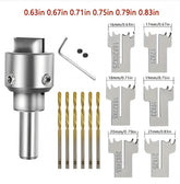 13 Piece Ring Drill Set, Wood Ring Drill Bit Steel Wood Bead Drill For DIY Rings Making