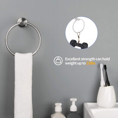 6 Piece Stainless Steel Bathroom Towel Rack Set Wall Mount Brushed Nickel