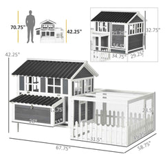Chicken Coop with Run for 1-2 Chickens