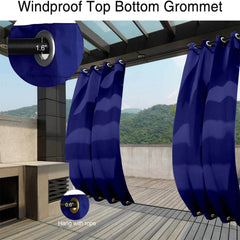 Indoor Outdoor Curtains Grommet Curtain On Top And Bottom 1 Panel
