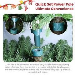 7ft Pe,pvc Mixed Christmas Tree