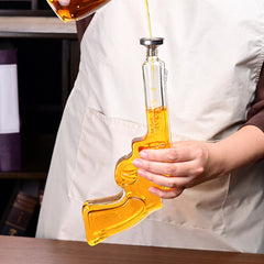 Gifts For Men Dad, 10 Oz Whiskey Gun Decanter Set 2 Bullet Glasses - Unique Birthday Pistol Gift Ideas Daughter Son, Personalized Liquor Dispenser - Scotch Bourbon Vodka, Him, Brother Husband