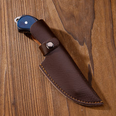 Blue Carved Fruit Knife