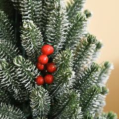 18" Tall Unlit Miniature Snow-Flocked Tabletop Artificial Christmas Tree