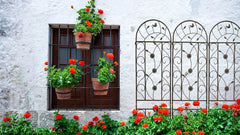 4 Pack Metal Garden Trellis 86.7" X 19.7" Rustproof Trellis For Climbing Plants Outdoor Flower Support Brown