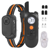 984FT Dog Training Collar IP65 Waterproof Pet Beep Vibration Electric Shock Collar 3 Channels Rechargeable Transmitter Receiver Trainer With Recording Safety Keypad Lock
