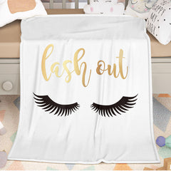 Flannel Fuzzy Blanket Long Eyelashes 150X200cm