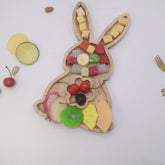 Creative Unvarnished Wooden Cartoon Christmas Tray For Home Desktop