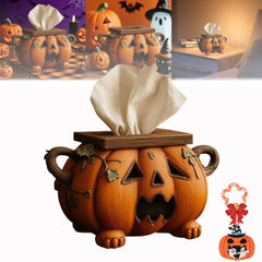 Halloween Pumpkin Tissue Box Holder Sanitary Rack