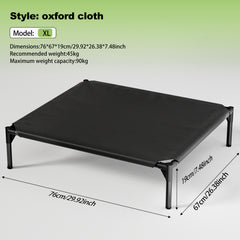 The Bi-material Pet Bed Is Of Your Choice,The Detachable Design Of The Oxford Cloth And Breathable Mesh Pet Bed Combines The Characteristics Of Breathable, Waterproof And Odorless To Create A Comforta