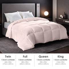Pink Extra Large Plump Thick Duvet Enhanced Warmth Skin Friendly Comfort. Fits Single Double Beds. Luxury Hotel Grade Insert For Bedroom Use. Perfect Christmas Gift Replacement.