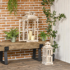 2 Pack 28"/20" Large Rustic Lantern Decorative