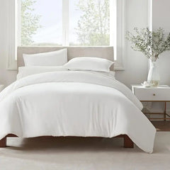 Serta Simply Clean Pleated Duvet Cover