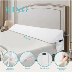 Air Layer Wedge Pillow-white