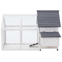 48" Wood Outdoor Chicken Coop House with Nesting Box