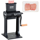 Commercial Meat Tenderizer, Heavy Duty Stainless Steel Meat Tenderizer Machine, Quick And Easy Manual Operation Kitchen Tool, 5.8' Feed Port For Beef, Turkey, Chicken, Pork, Steak, And Fish