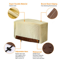 1Pc 70Inch Or 64Inch 210D Waterproof Outdoor BBQ Grill Cover Windproof Dustproof Patio Gas Grill Oven Protector Oxford Cloth Garden