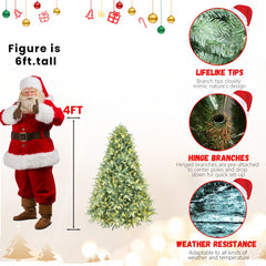 PE, PVC Christmas Tree, Green