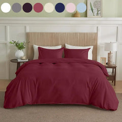 Serta Simply Clean Solid Duvet Cover
