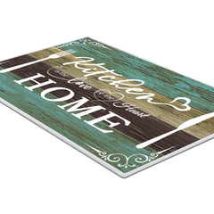 Boho Kitchen Rug Sets 3 Pieces, Washable Kitchen Mats For Floor, Non Slip Soft Kitchen Area Rug Floor Mat For Kitchen, Laundry Room And Hallway Teal, 20''X32'' 20''X48'' 20''X60''