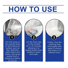 Clean Guest Bathroom Foam Cleaner Spray Multi-function Bathroom Bathtub Foam Cleaner To Remove Stains And Dirt